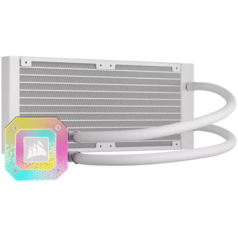 Corsair iCUE H100i ELITE CAPELLIX XT White, 240mm Radiator, Liquid CPU Cooler - image 1