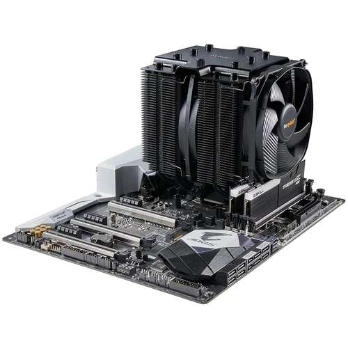 be quiet! DARK ROCK PRO 4, 1x Silent Wings 3 120mm PWM / 1x Silent Wings 135mm PWM, TDP: 250W, Intel: 1700/ 1200/ 2066/ 1150/ 1151/ 1155/ 2011(-3) Square ILM, AMD: AM5/AM4, 3Y Warranty - image 3
