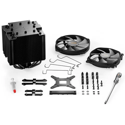 be quiet! DARK ROCK PRO 4, 1x Silent Wings 3 120mm PWM / 1x Silent Wings 135mm PWM, TDP: 250W, Intel: 1700/ 1200/ 2066/ 1150/ 1151/ 1155/ 2011(-3) Square ILM, AMD: AM5/AM4, 3Y Warranty - image 6