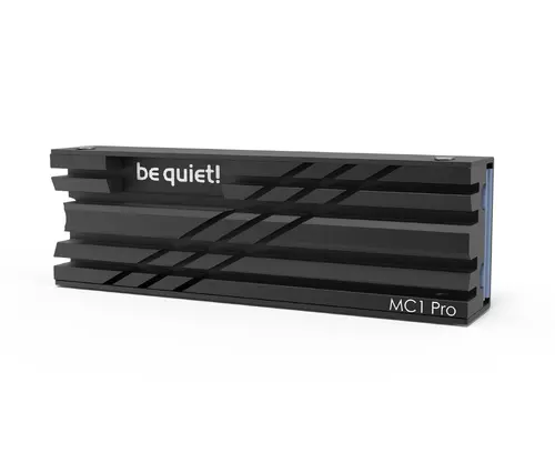 be quiet! Radiator M.2 SSD MC1 Pro COOLER, Conductă de căldură integrată, Se potrivește modulelor M.2 2280 cu una și două fețe, negru - 1