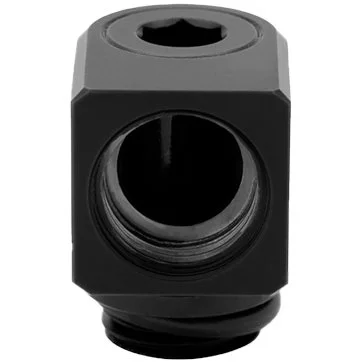 EK-Quantum Torque Micro Rotary 90° - Black, adapter fitting
