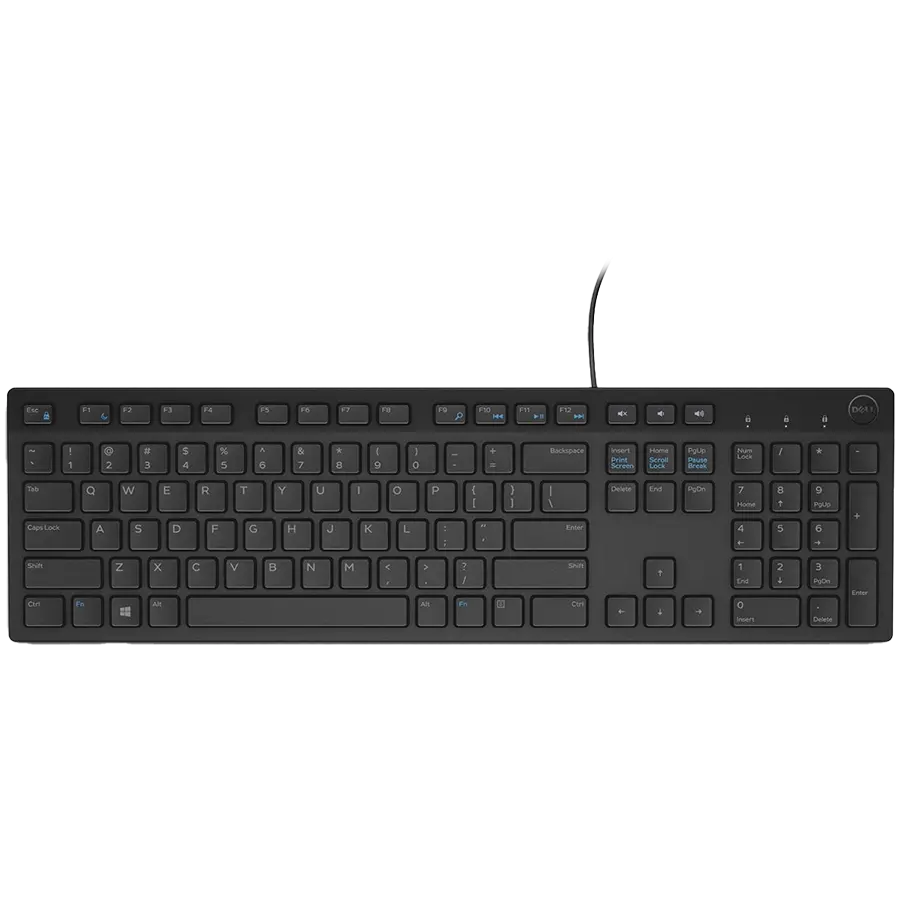 Keyboard Dell KB216 Multimedia, US International (QWERTY), Black