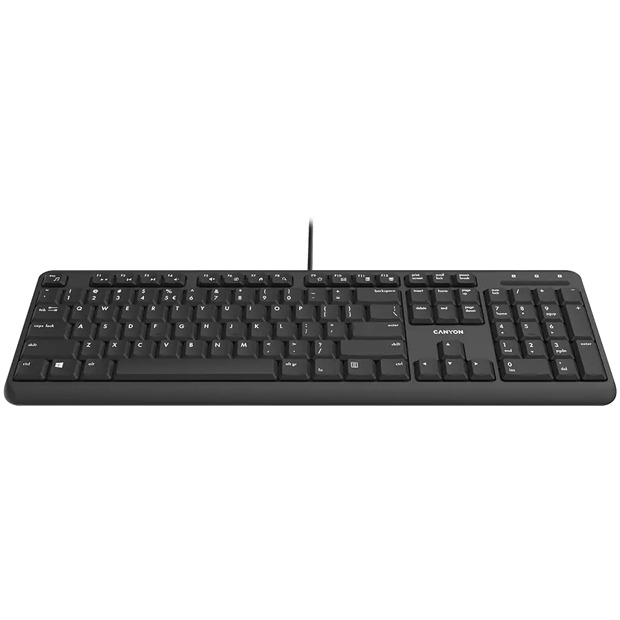 CANYON keyboard HKB-20 EN/BG Velvet Wired Black - image 1