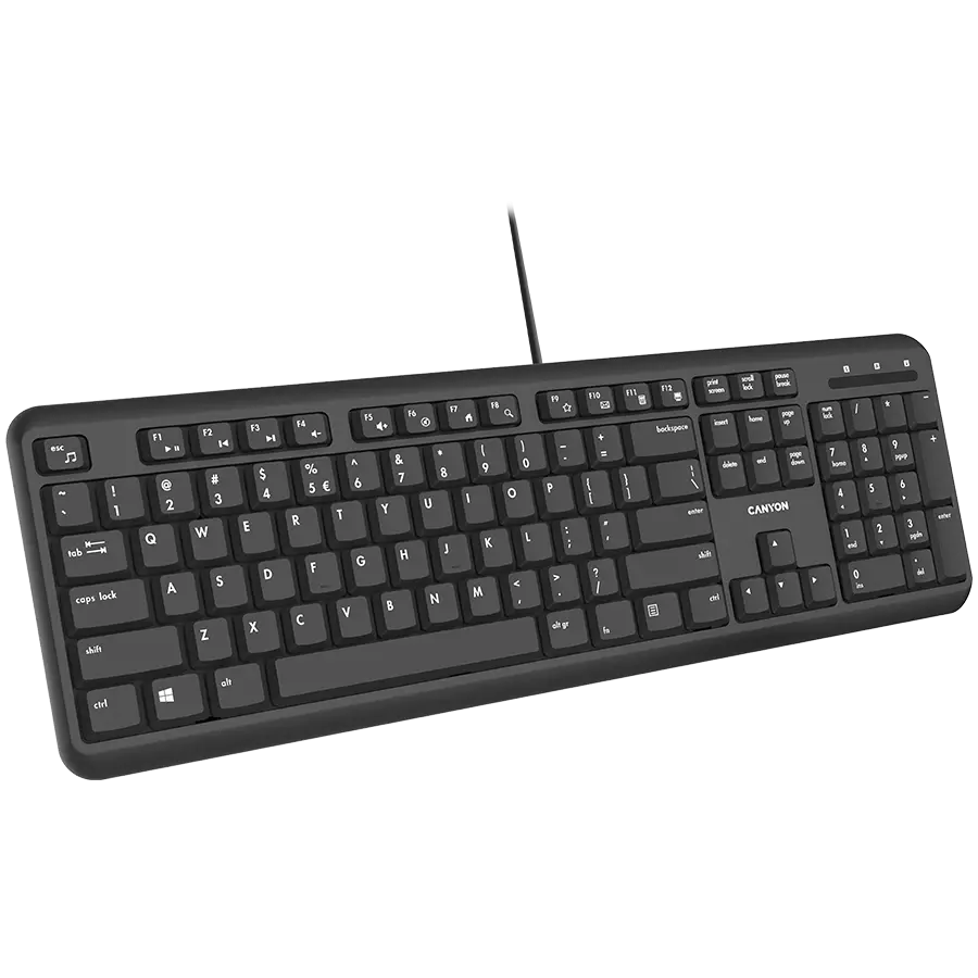 CANYON keyboard HKB-20 EN/BG Velvet Wired Black - image 2