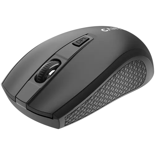 CANYON MW-7, mouse wireless 2.4Ghz, 6 butoane, DPI 800/1200/1600, cu 1 baterie AA, dimensiuni 110*60*37mm, 58g, negru - 2