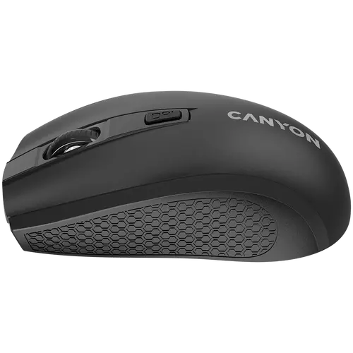 CANYON MW-7, mouse wireless 2.4Ghz, 4 butoane, DPI 800/1200/1600, cu 1 baterie AA, dimensiuni 110*60*37mm, 58g, negru - 4