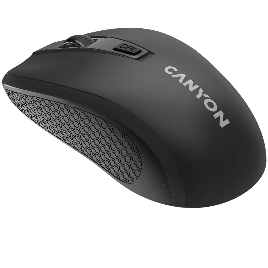 CANYON MW-7, 2.4Ghz wireless mouse, 6 buttons, DPI 800/1200/1600, with 1 AA battery ,size 110*60*37mm,58g,black - image 4