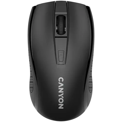 CANYON MW-7, mouse wireless 2.4Ghz, 6 butoane, DPI 800/1200/1600, cu 1 baterie AA, dimensiuni 110*60*37mm, 58g, negru - 1