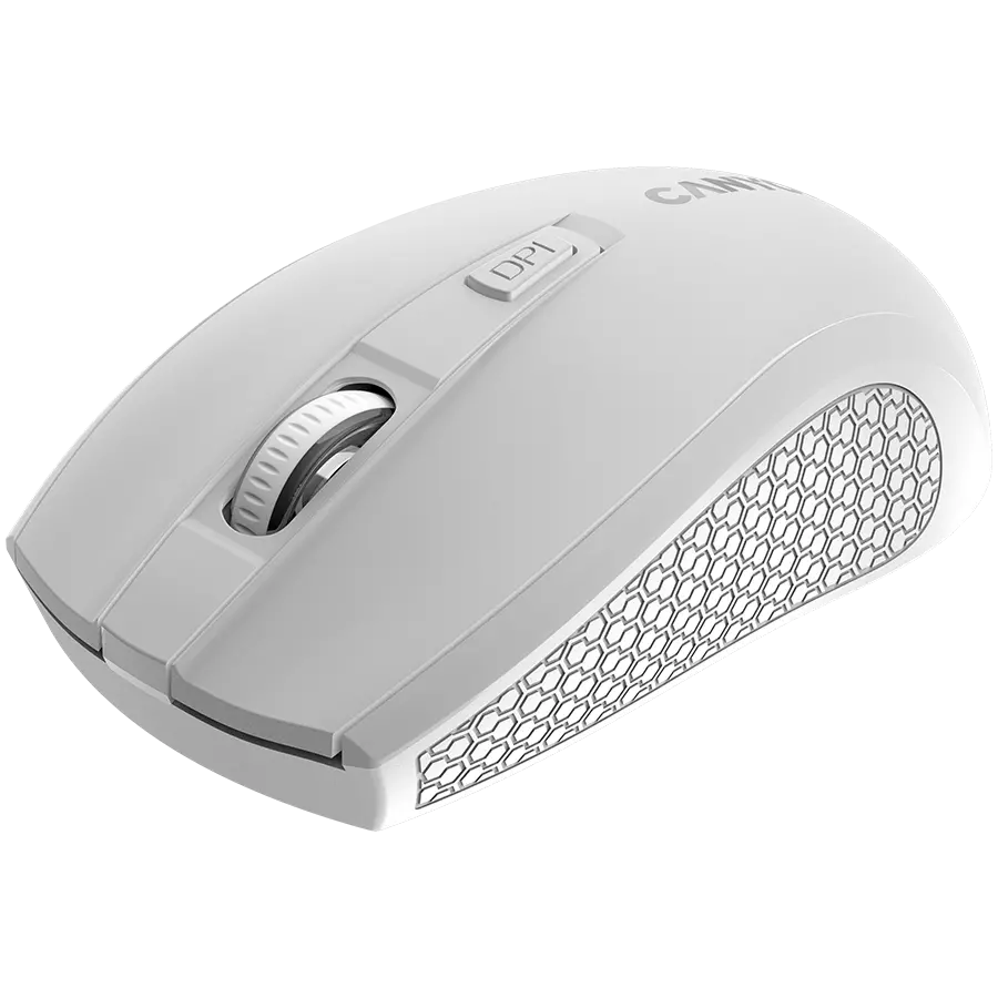CANYON MW-7, 2.4Ghz wireless mouse, 6 buttons, DPI 800/1200/1600, with 1 AA battery ,size 110*60*37mm,58g,white - image 1