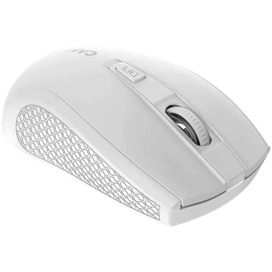 CANYON MW-7, 2.4Ghz wireless mouse, 6 buttons, DPI 800/1200/1600, with 1 AA battery ,size 110*60*37mm,58g,white - image 2