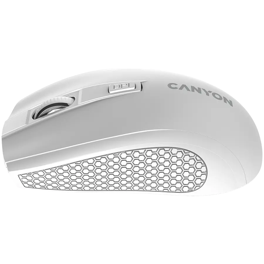 CANYON MW-7, 2.4Ghz wireless mouse, 6 buttons, DPI 800/1200/1600, with 1 AA battery ,size 110*60*37mm,58g,white - image 3