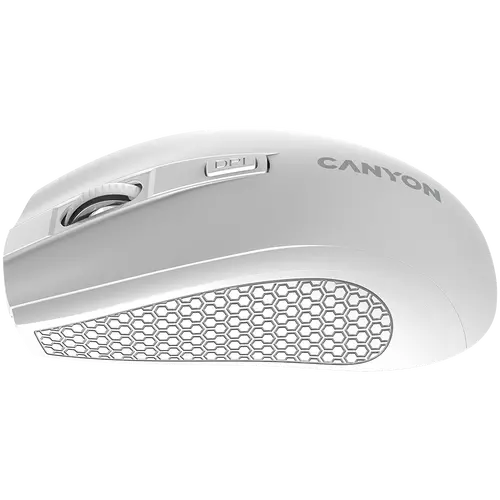 CANYON MW-7, 2.4Ghz wireless mouse, 6 buttons, DPI 800/1200/1600, with 1 AA battery ,size 110*60*37mm,58g,white - image 3