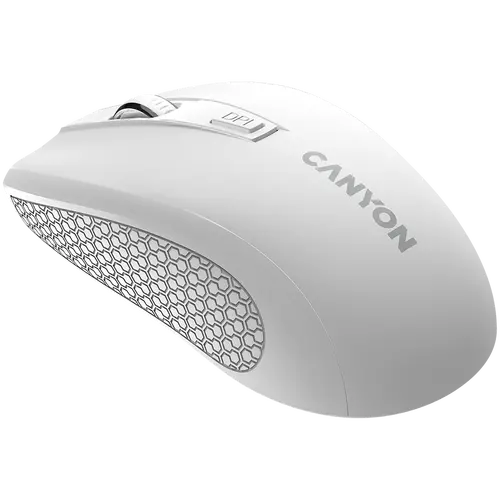 CANYON MW-7, 2.4Ghz wireless mouse, 6 buttons, DPI 800/1200/1600, with 1 AA battery ,size 110*60*37mm,58g,white - image 4