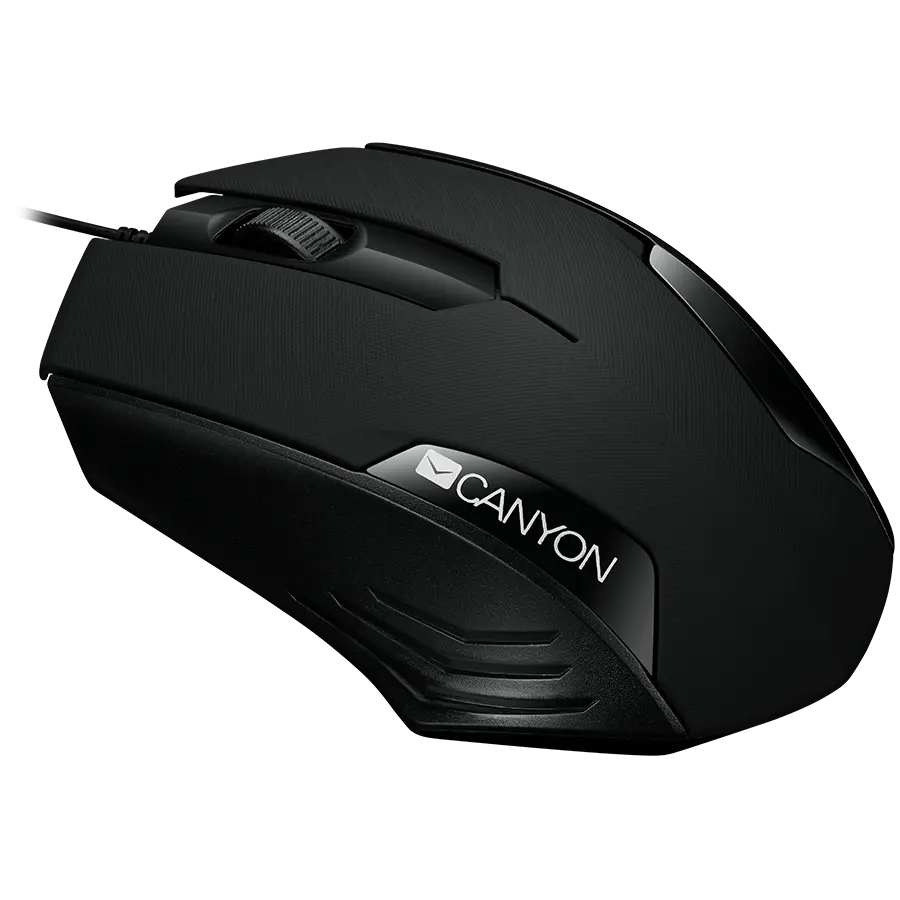 CANYON Optical wired mice, 3 buttons, DPI 1000, Black - image 1