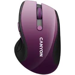 CANYON 2.4Ghz wireless mouse, optical tracking - blue LED, 6 buttons, DPI 1000/1200/1600, Purple pearl glossy
