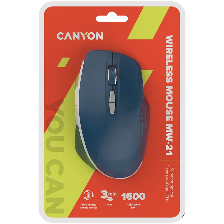 CANYON mouse MW-21 BlueLED 7buttons Wireless Blue - image 3