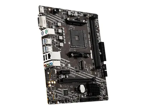 MSI Placă de bază Desktop A520M-A PRO (A520, AM4, 2xDDR4, 1x slot PCI-E 3.0 x16, 1x slot M.2, 4x USB 3.2 Gen1, 2x USB 2.0, 1x HDMI, 1x DVI-D, Gigabit - 2