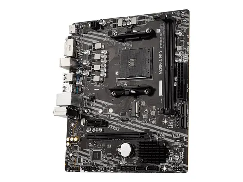 MSI Μητρική πλακέτα Desktop A520M-A PRO (A520, AM4, 2xDDR4, 1x υποδοχή PCI-E 3.0 x16, 1x υποδοχή M.2, 4x USB 3.2 Gen1, 2x USB 2.0, 1x HDMI, 1x DVI-D - 3