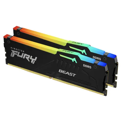 Kingston DRAM 64GB 6000MT/s DDR5 CL36 DIMM (Kit of 2) FURY Beast RGB EXPO