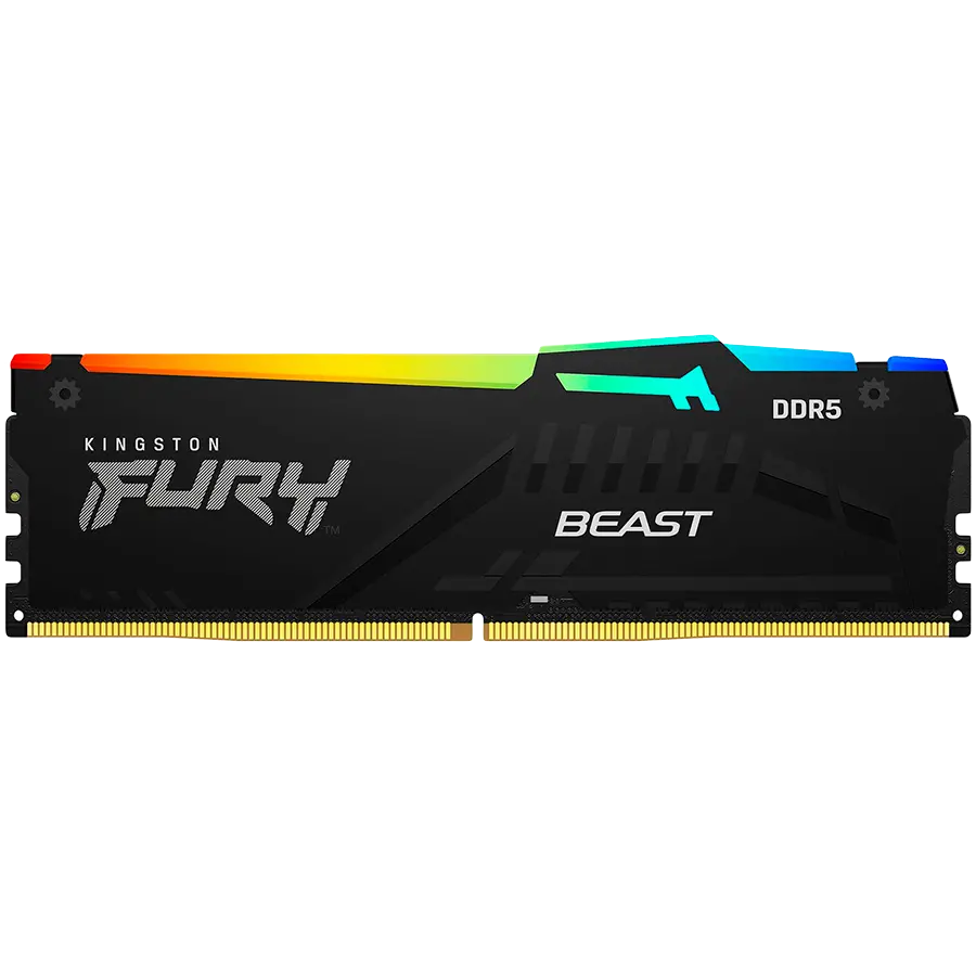 Kingston DRAM 16GB 5200MT/s DDR5 CL36 DIMM (Kit of 2) FURY Beast RGB EXPO