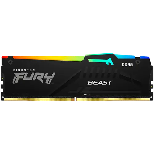 Kingston DRAM 16GB 5200MT/s DDR5 CL36 DIMM (Kit of 2) FURY Beast RGB EXPO