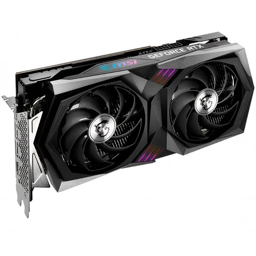 MSI Video Card Nvidia GeForce RTX 3060 GAMING X 12G, 12GB GDDR6, 192-bit, 360 GB/s, 15 Gbps Effective Memory Clock, 1837 MHz Boost, 3584 CUDA Cores, PCIe 4.0, 3x DisplayPort 1.4a, HDMI 2.1, RAY TRACING, Dual-Fan, 550W Recommended PSU, Aluminum Backplate, 3Y - image 1