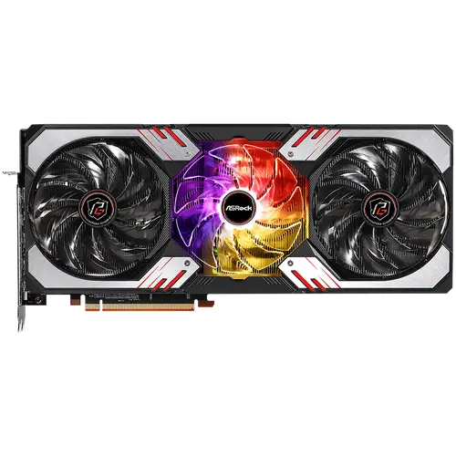 ASROCK Video Card AMD Radeon RX6800 XT Phantom Gaming 16GB OC, GDDR6, 256-bit, 3 x DisplayPort™ 1.4 with DSC, 1 x HDMI™ 2.1 VRR, 3 x 8-pin Power Connectors, Recommended PSU 800W - image 1