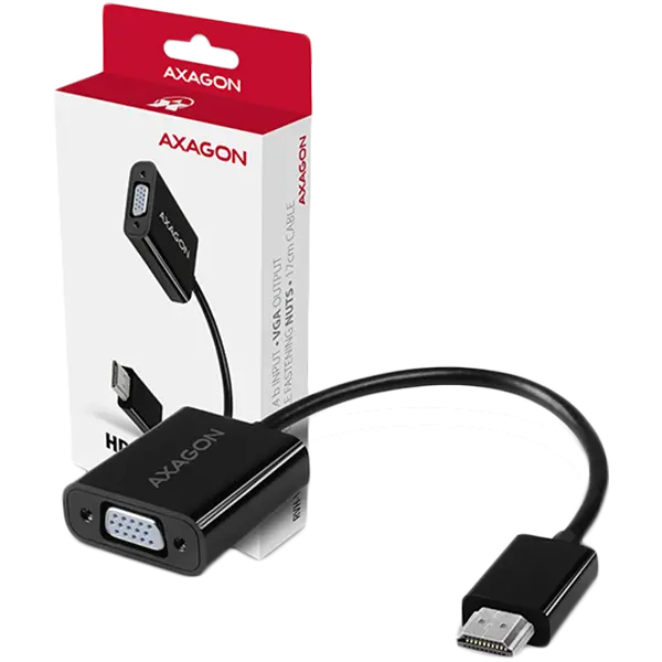 AXAGON RVH-VGN, Reducție / Adaptor HDMI -> VGA, FullHD