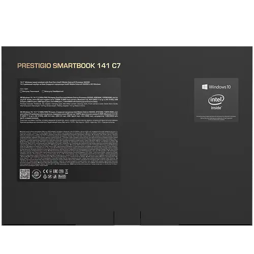Prestigio SmartBook 141 C6, 14.1"(1366*768) TN, Windows 10 Pro, up to 2.2GHz DC AMD A4-9120e, 4/128GB, BT 4.2, WiFi, USB 3.0, USB 2.0, USB-C, HDD 2.5" slot, MicroSD card slot, mini HDMI, 0.3MP cam, EN kbd, 7.4V@5000mAh bat, Metal grey - image 14
