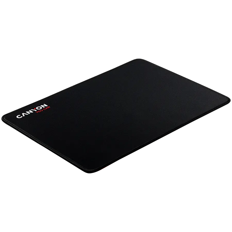 CANYON MP-4, Mouse pad,350X250X3MM,Multipandex,fully black with our logo (non gaming),blister cardboard - image 1