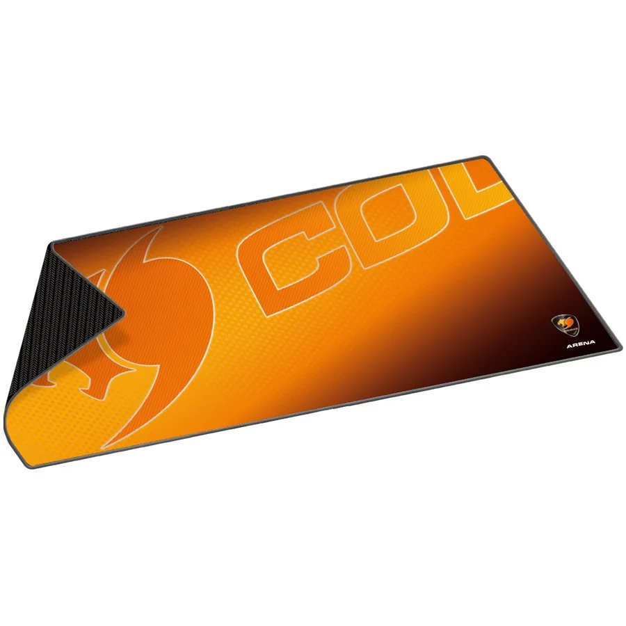 COUGAR ARENA Orange Gaming Mouse Pad, Width (mm/inch) 800/31.49, Length(mm/inch) 300/11.81,Thickness (mm/inch) 5/0.19,Surface Material - Cloth, Base Material - Natural Rubber, Base Color - Black, Surface Color - COUGAR Orange - image 2