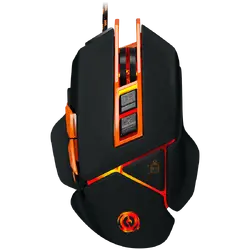 CANYON Optical gaming mouse, adjustable DPI setting 800/1000/1200/1600/2400/3200/4800/6400, LED backlight, moveable weight slot and retractable top cover for comfortable usage
