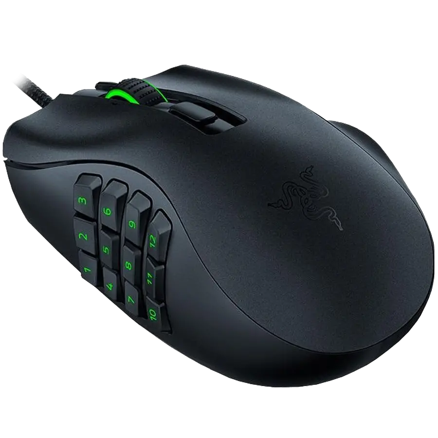 Razer Naga X, Gaming Mouse, True 18,000 dpi Razer 5G optical sensor with 99.4% resolution accuracy, 2nd-gen Razer™ Optical Mouse Switches, Speedflex cable 1.8m, 16 independently programmable buttons - image 1