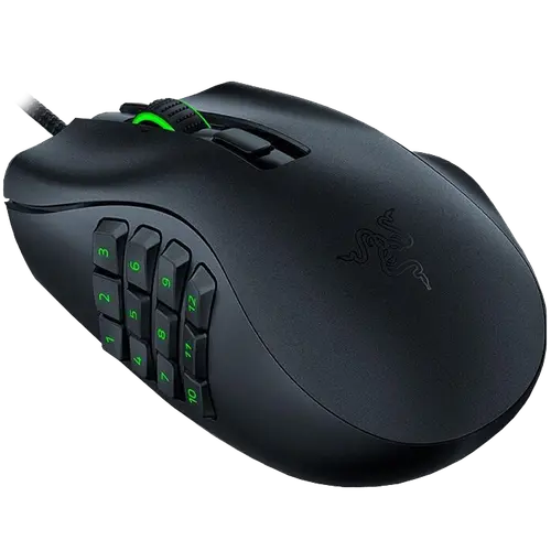 Razer Naga X, Gaming Mouse, True 18,000 dpi Razer 5G optical sensor with 99.4% resolution accuracy, 2nd-gen Razer™ Optical Mouse Switches, Speedflex cable 1.8m, 16 independently programmable buttons - image 1