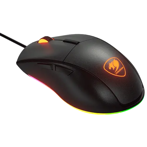 COUGAR Minos EX, Gaming Mouse, PAW3309 Optical gaming sensor, RGB Lightning, 6400 DPI, 1000Hz Poling rate, 20M gaming switches, 1.8m Cable length, 89g.