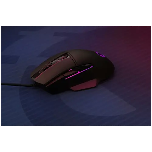 LORGAR Jetter 357, gaming mouse, Optical Gaming Mouse with 6 programmable buttons, Pixart ATG4090 sensor, DPI can be up to 8000, 30 million times key life, 1.8m PVC USB cable, Matt UV coating and RGB lights with 4 LED flowing mode, size:124.90*71.65*41.36mm, 115g - image 5