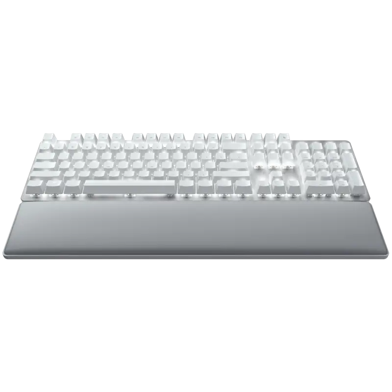 Razer Pro Type Ultra - US Layout, Wireless Mechanical Keyboard for Productivity, Razer Yellow Mechanical Switch, Bluetooth and Razer HyperSpeed (2.4GHz), Backlit keys (white LED), USB-C, Plush leatherette wrist rest, Soft-touch coating - image 1