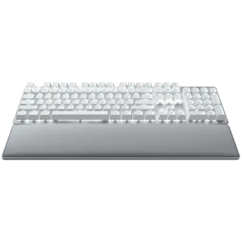 Razer Pro Type Ultra - US Layout, Wireless Mechanical Keyboard for Productivity, Razer Yellow Mechanical Switch, Bluetooth and Razer HyperSpeed (2.4GHz), Backlit keys (white LED), USB-C, Plush leatherette wrist rest, Soft-touch coating - image 1