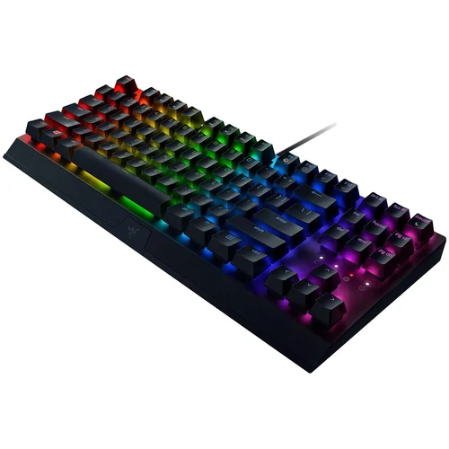 Razer BlackWidow V3 Tenkeyless - Mechanical Gaming Keyboard, US Layout, Razer Chroma RGB, Green Mechanical Switch, 80 Million Keystroke Lifespan, Tenkeyless Form Factor, aluminum construction - image 1