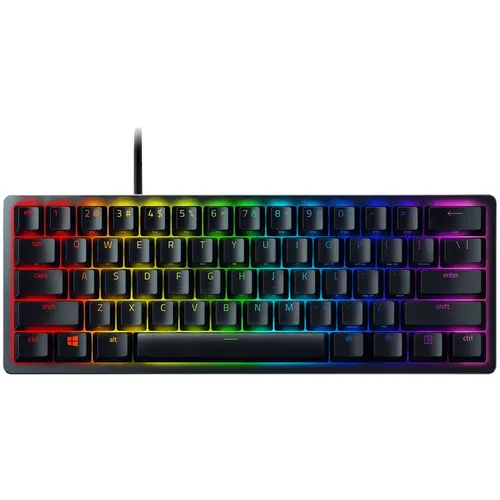 Razer Huntsman Mini (Red Switch), layout US, negru, switch optic Razer, iluminare din spate personalizabilă Razer Chroma cu 16.8 milioane de culori Razer Huntsman Mini (Red Switch), layout US, negru, switch optic Razer, iluminare din spate personalizabilă Razer Chroma cu 16.8 milioane de culori