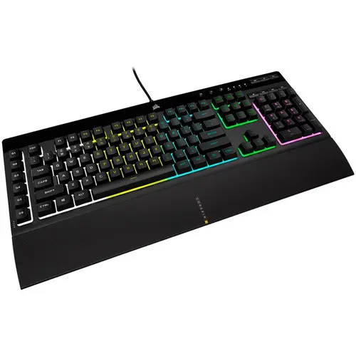 CORSAIR K55 RGB PRO Gaming Keyboard, Backlit Zoned RGB LED, Rubberdome - image 1