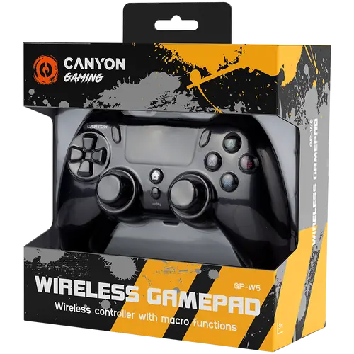 CANYON gamepad GP-W5 PS4 ασύρματο μαύρο - 4