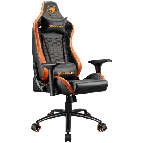 COUGAR OUTRIDER S, Gaming Chair, Body-embracing High Back Design, Premium PVC Leather, Head and Lumbar Pillow, 180º Reclining, Full Steel Frame, 4D Adjustable Armrest, Class 4 Gas Lift Cylinder - image 1