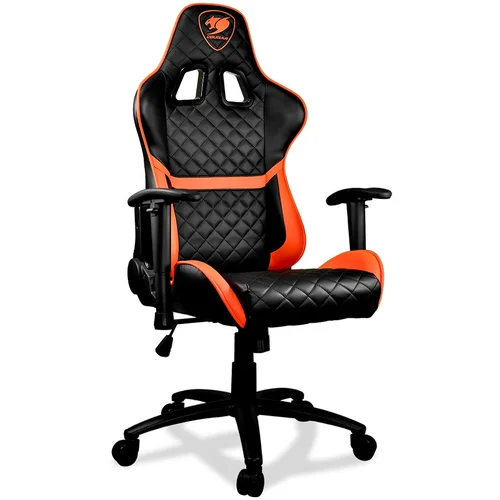 COUGAR Armor ONE Gaming Chair, Diamond Check Pattern Design, Breathable PVC Leather, Class 4 Gas Lift Cylinder, Full Steel Frame, 2D Adjustable Arm Rest, 180º Reclining, Adjustable Tilting Resistance - image 1