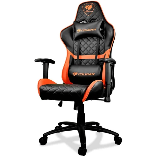 COUGAR Armor ONE Gaming Chair, Diamond Check Pattern Design, Breathable PVC Leather, Class 4 Gas Lift Cylinder, Full Steel Frame, 2D Adjustable Arm Rest, 180º Reclining, Adjustable Tilting Resistance