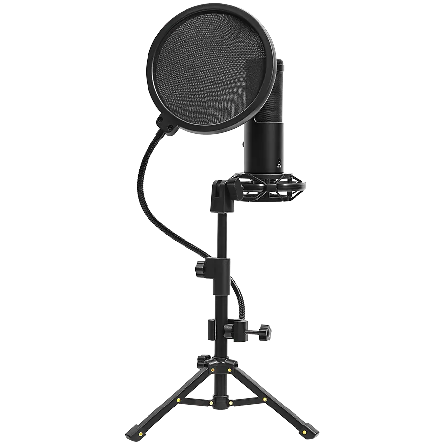 LORGAR Gaming Microphone Voicer 721 USB Condenser Black - image 2