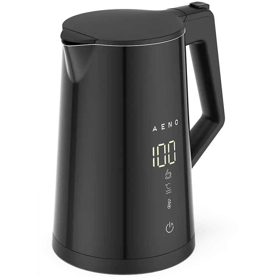 AENO fierbător electric EK7S Smart: 1850-2200W, 1.7L, Strix, pereți dubli, control al temperaturii, funcție de menținere la cald, control prin Wi-Fi
