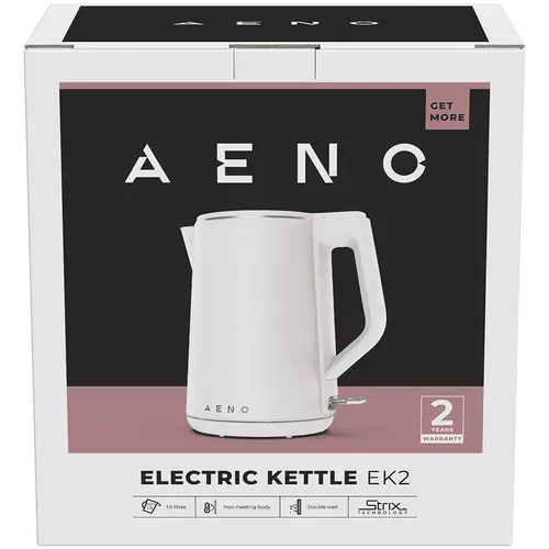 AENO ηλεκτρικός βραστήρας EK2: 1850-2200W, 1.5L, Strix, διπλά τοιχώματα, μη θερμαινόμενο σώμα, αυτόματη απενεργοποίηση, προστασία από λειτουργία χωρίς - 3