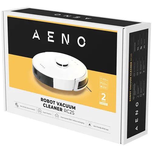 AENO Robot Vacuum Cleaner RC2S: wet & dry cleaning, smart control AENO App, powerful Japanese Nidec motor, turbo mode - image 10