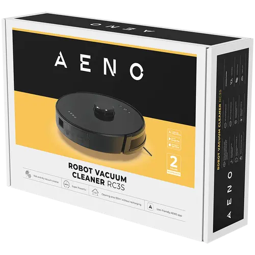 AENO Robot Vacuum Cleaner RC3S: wet & dry cleaning, smart control AENO App, powerful Japanese Nidec motor, turbo mode - image 8